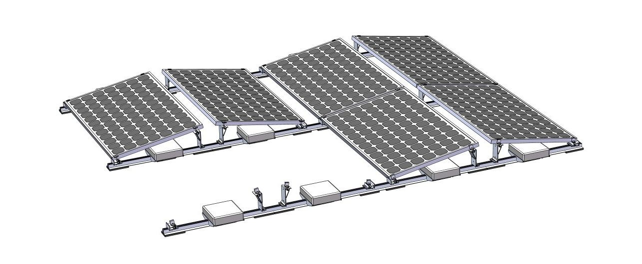 Ballasted-PRO solar mounting system