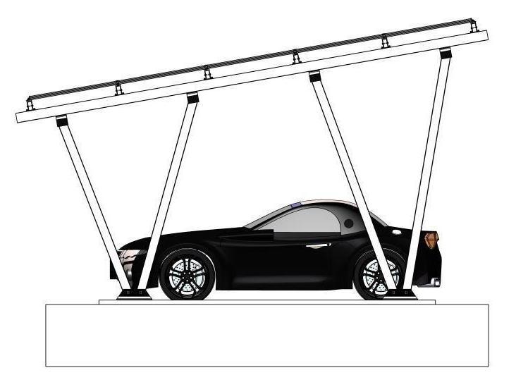 Powerack waterproof carport system