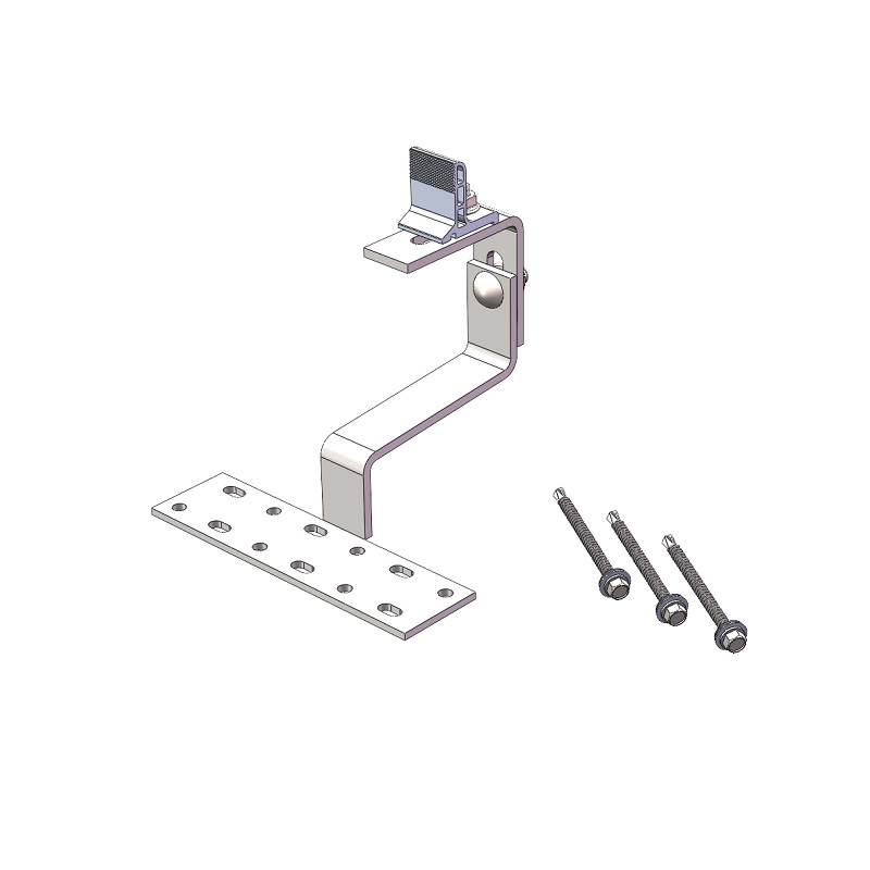 adjustable solar tile roof hook