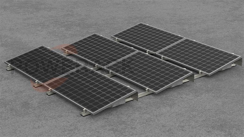 Fedezze fel a Powerack lapostetős ballaszt-B rendszert napelemes PV konzolokhoz