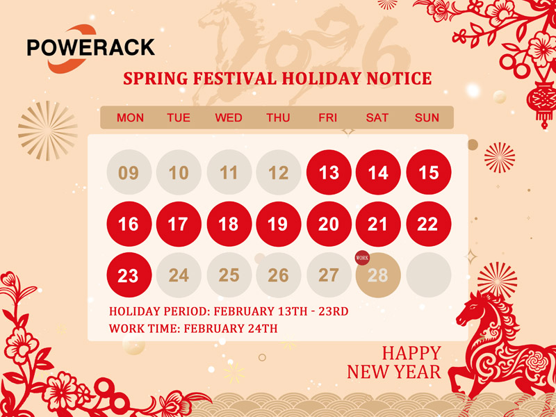 SPRING FESTIVAL HOLIDAY NOTICE