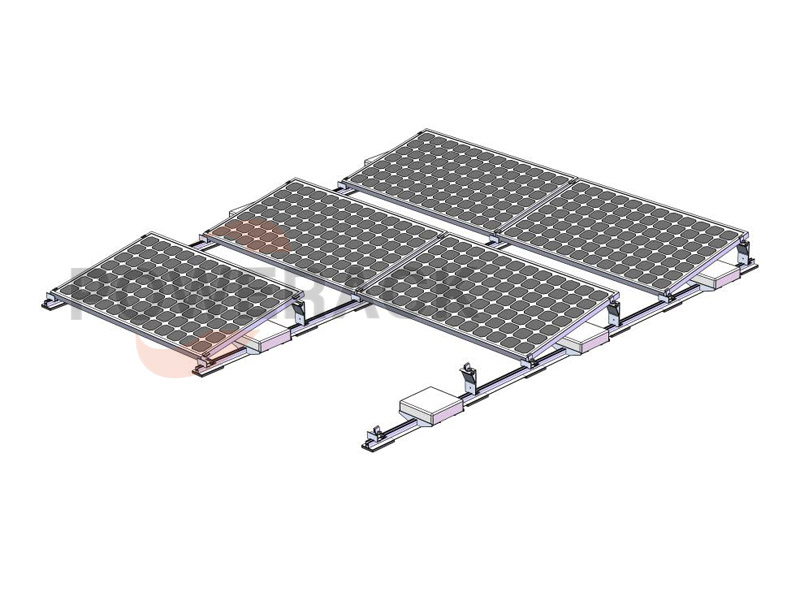 ballasted flat roof racking